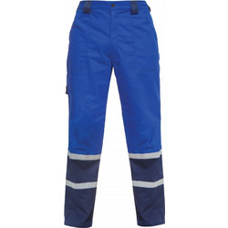 Παντελόνι φόρμα royal blue με αντανακλαστικές ταινίες CHAR EN ISO 13688
