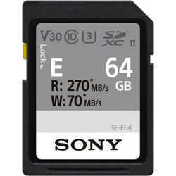 Sony SDXC E series 64GB Class 10 U3 V30 UHS-II
