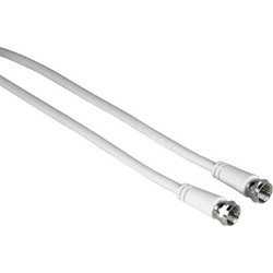 Hama SAT Connection Cable 3m F-plug/F-plug, white 11898