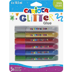 Κόλα Glitter Classic σετ=6τεμ Carioca 6x10,5ml Carioca 42110