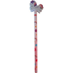 Brunnen 10-27397 Brunnen Fun μολύβι με γόμα σε σχήμα μονόκερου ροζ μοβ