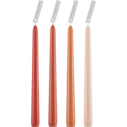Globostar(R) summer-siesta 35212 σετ 4 αρωματικά κεριά κηροπηγίου παραφίνης με άρωμα λουλούδια του καλοκαιριού πολύχρωμα μ2 x π2 x υ25cm