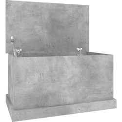 vidaXL Κουτί Αποθήκευσης Γκρι Σκυροδέματος 70x40x38 εκ. Επεξεργ. Ξύλο 816508