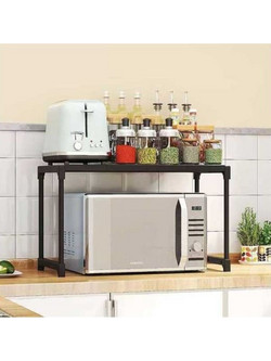 DreamHouse Ραφιέρα Πάγκου PL Οργάνωσης Microwave Μαύρο 57,5x26x31