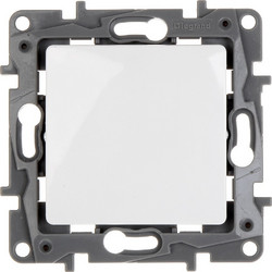 Legrand Niloe Χωνευτός Διακόπτης Απλός 10A Λευκός