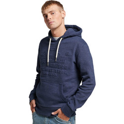 Superdry Ανδρικό Αθλητικό Φούτερ με Κουκούλα Μπλε M2013130A-WJC