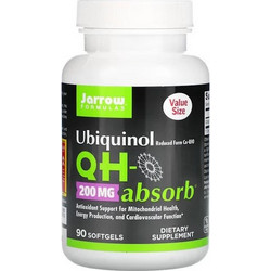 Jarrow Formulas Ubiquinol QH-Absorb 200mg 90 Μαλακές Κάψουλες