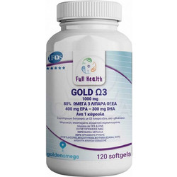 Full Health Gold Ω3 Ιχθυέλαιο 1000mg 120 Μαλακές Κάψουλες
