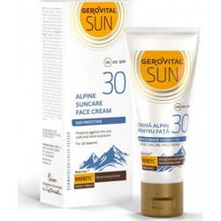 Gerovital Sun Alpine Sunscreen Αντηλιακή Κρέμα Προσώπου SPF30 30ml