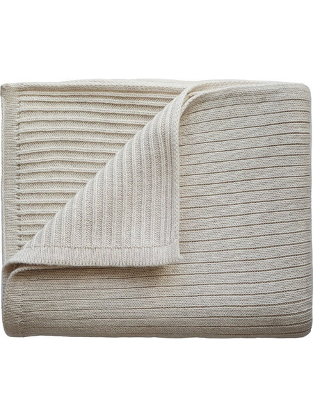 Mushie Ribbed Κουβέρτα Αγκαλιάς Πλεκτή 80x100 Μπεζ