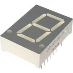 DISPLAY LED 1 ΨΗΦΙΟΥ 20.4mm HI ΚΟΚΚΙΝΟ ΚΑΘΟΔΟΥ TPD-8011AS-21 FOR Τεμάχια:10 01.021.0051