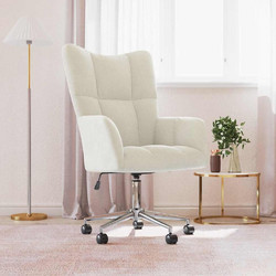 vidaXL Πολυθρόνα Relax Βελούδινη Εκρού 328181