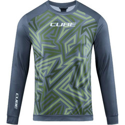 CUBE μπλούζα ποδηλασίας ATX ROUND NECK JERSEY long sleeve