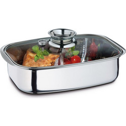 Kuchenprofi Aroma Ανοξείδωτη Γάστρα Ορθογώνια με Σχάρα 42cm 2386102836