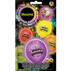 ILLOOMS ΜΠΑΛΟΝΙΑ HAPPY BIRTHDAY 5 τεμ. (LLM11000)