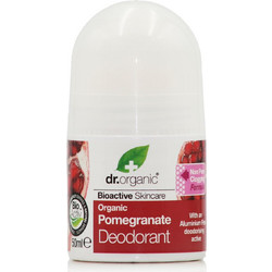 Dr. Organic Pomegranate Φυσικό Γυναικείο Αποσμητικό Roll On Χωρίς Αλουμίνιο 50ml