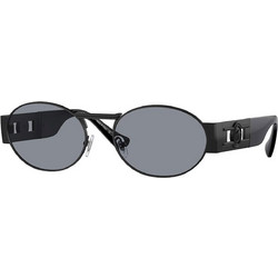 Versace VE2264 1261/1 Γυαλιά Ηλίου Στρογγυλά Μεταλλικά Μαύρα με Μαύρο Polarized Φακό