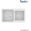 Sanitec Ultra Granite 804 Υποκαθήμενος Νεροχύτης Γρανίτη Αντιστρεφόμενος Ματ Bianco 86x50cm