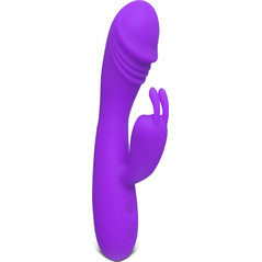 12-Speed Purple Color Silicone Rabbit Vibrator