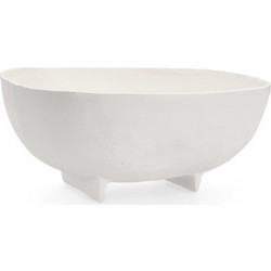 Bizzotto Hisar Μπωλ Αλουμινίου Λευκό 26,5x27x11,5 Εκ