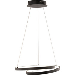 LUCE LED-LIEVE-S-NER Κρεμαστό Φωτιστικό Οροφής Μονόφωτο LED Μαύρο