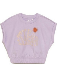 AKO Παιδικό Crop Top Κοντομάνικο Λιλά 3256216-01