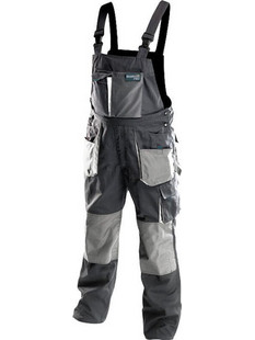 Bormann Pro Bib Overall Φόρμα Εργασίας με Τιράντες Γκρι