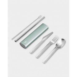CHILLY'S Cutlery Set Lichen Green, Σετ Μαχαιροπήρουνων Πλήρους Μεγέθους 4 Τεμαχίων - 1σετ
