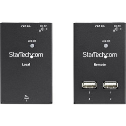 StarTech USB2004EXTV USB Hub 2.0 USB-A με 6 Θύρες USB-A / Ethernet & Εξωτερική Παροχή Ρεύματος