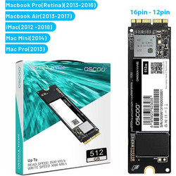 512GB NVME 12+16 pins SSD OSCOO ON900A PCIe Gen3*4 για Apple Macbook