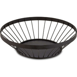 Φρουτιέρα Misty 10-174-050 Φ28x7,5cm Black Nava Μέταλλο