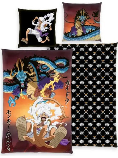 One Piece - Luffy Gear 5 Duvet Set (135 x 200 cm / 80 x 80 cm)