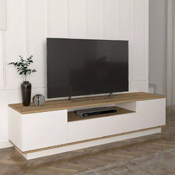 Megapap Έπιπλο Τηλεόρασης Ξύλινο Λευκό Μ180xΠ45xΥ44.6cm Fedya GP042-0184,1