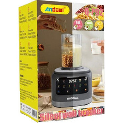 Andowl Μπλέντερ 1.6L 800W σε Γκρι Χρώμα Q-P92