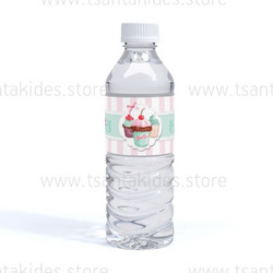 Ετικέτα Νερού βάπτισης με Θέμα Cupcakes TS107