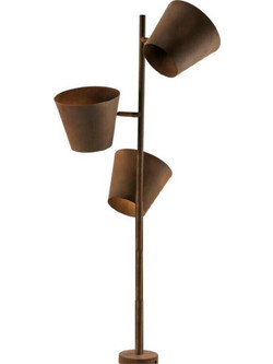 Luce Μοντέρνο Φωτιστικό Δαπέδου Υ165xΜ51cm με Ντουί για Λαμπτήρα E27 σε Καφέ Χρώμα I-COLT-PT3 RU 8031414875528
