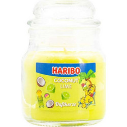 Κερί αρωματικό σε γυάλινο δοχείο - Haribo Coconut Lime 85 γραμ