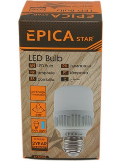 ΛΑΜΠΑ LED ΨΥΧΡΟ ΦΩΣ 30W 6500K E27 EP-50544