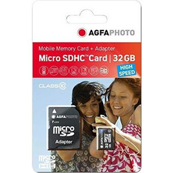 Agfaphoto Mobile High Speed microSDHC 32GB Class 10 U1 UHS-I + Adapter