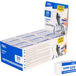 DELI ΓΟΜΑ USPIRE 45x22.5x10.5mm ΛΕΥΚΗ ΒΙΤΡΙΝΑ 36Τ