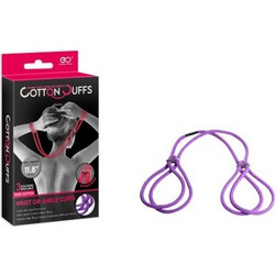 Doc Johnson Japanese Cotton Χειροπέδες Μωβ