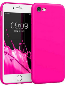 Back Cover Θήκη Λεπτής Σιλικόνης Matte για iPhone 7/ 8/ SE 2020/ SE 2022 Φούξια