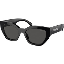 Prada PRA09S 1AB5S0 Ανδρικά Γυαλιά Ηλίου Πεταλούδα Κοκάλινα Μαύρα με Μαύρο Polarized Φακό
