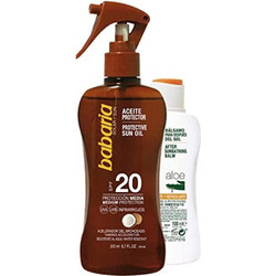 Babaria Coconut Protective Sun Oil SPF20 200ml & After Sun Lotion 100ml
