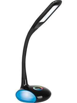 Activejet LED desk lamp VENUS BLACK with RGB base