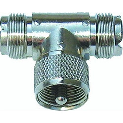 MFJ-7733 ADAPTOR, UHF T, PL TO DUAL SO-239