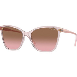 Vogue VO5520S 294214 Γυναικεία Γυαλιά Ηλίου Τετράγωνα Κοκάλινα Ροζ με Καφέ Φακό