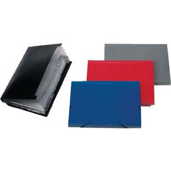 Φ-Plast Γραμματιοθήκη Α4 12 Θέσεων Μπλε Λάστιχο