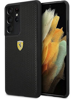 Ferrari On Track Perforated Back Cover Black (Samsung Galaxy S21 Ultra)