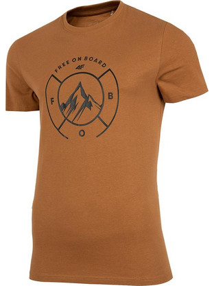 4F Ανδρικό Αθλητικό T-Shirt Rusted H4Z22-TSM022-83S